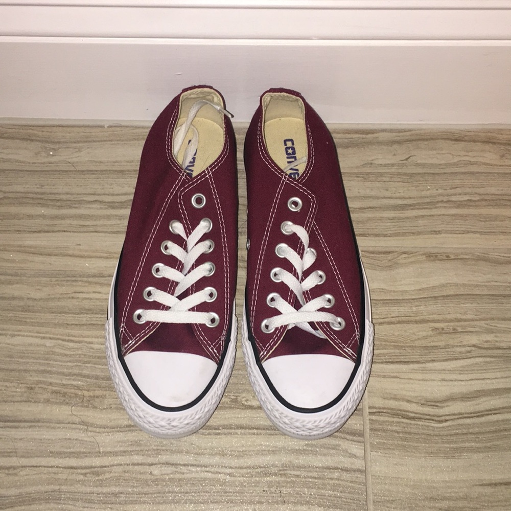Burgundy Converse